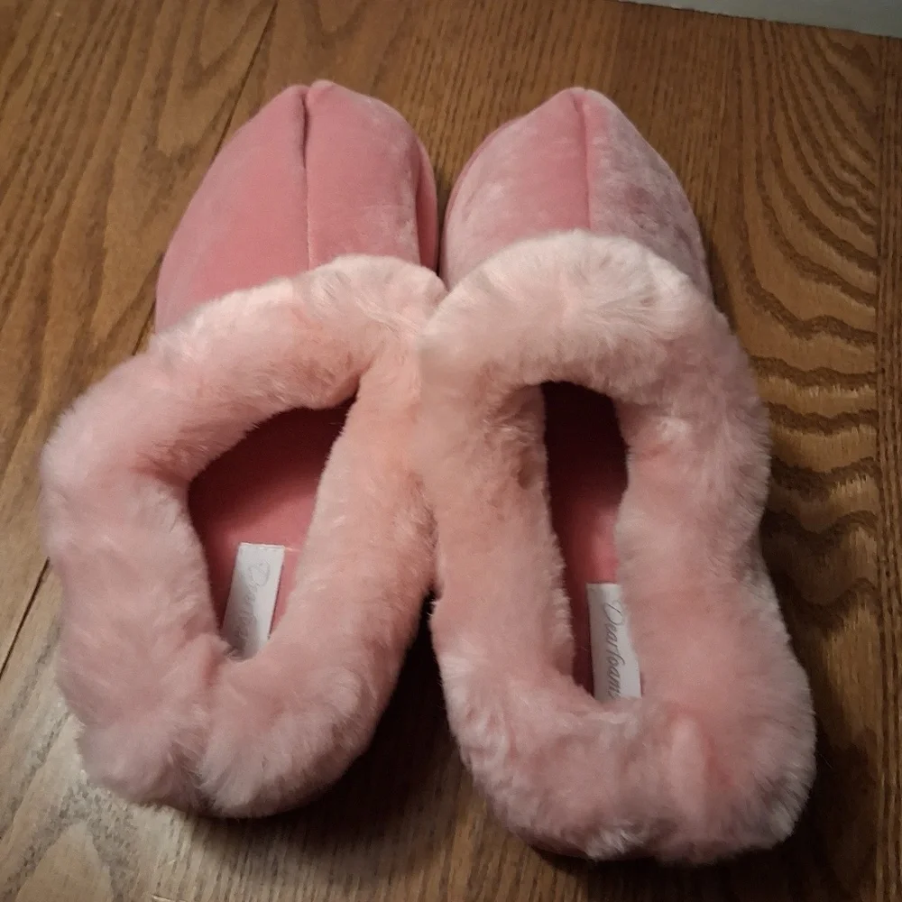 Women's Dearfoams Slippers, Pink, NWT - Picture 2 of 5